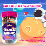 Apexy Mixed Planets Gummy Candy with Fruity Liquid Center Fat Free Fun & Delicious Space- Themed Treats Great for Halloween, Birthday, Trick Or Treat