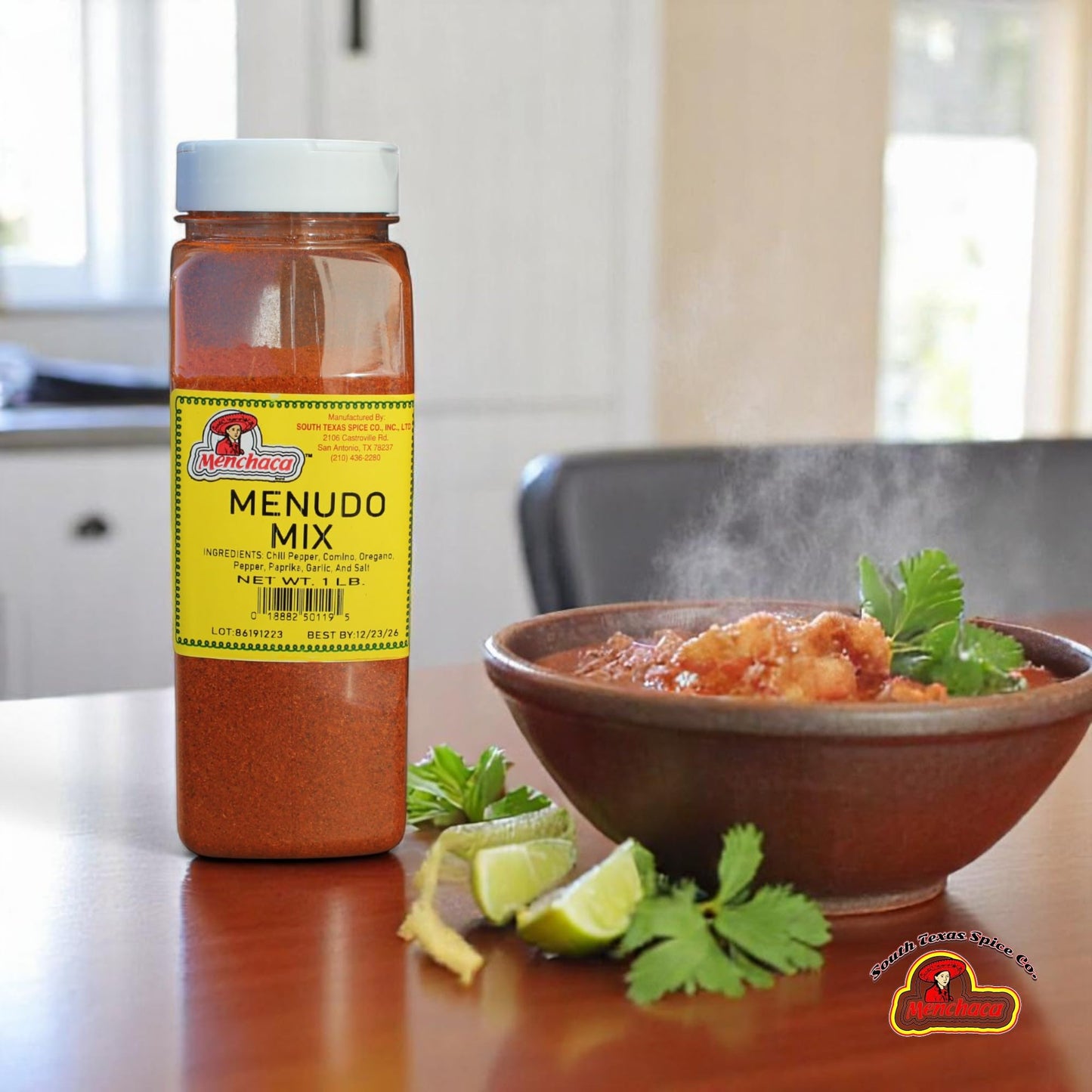 Menchaca Menudo Mix Seasoning 1 Lb- Authentic Mexican Spice Blend for Menudo & Pozole -- Bold & Traditional Flavor