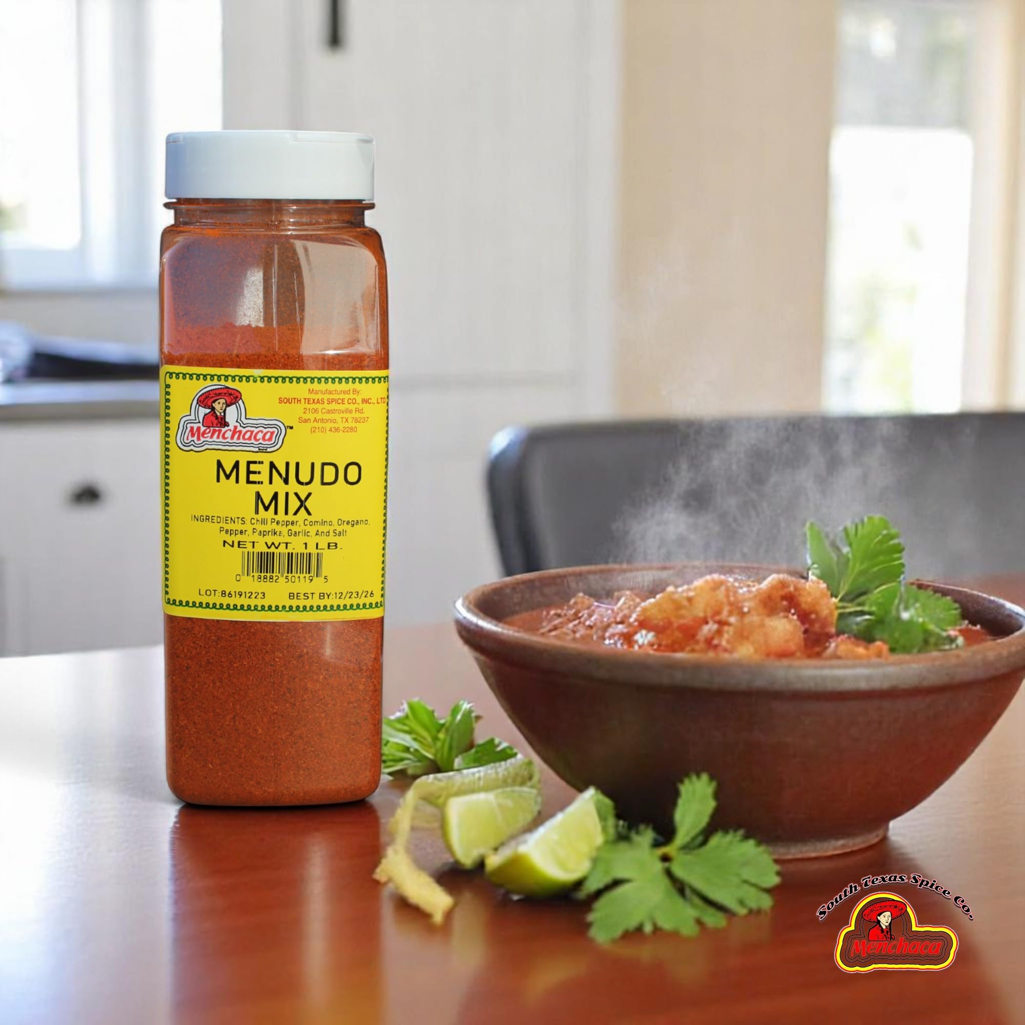 Menchaca Menudo Mix Seasoning 1 Lb- Authentic Mexican Spice Blend for Menudo & Pozole -- Bold & Traditional Flavor