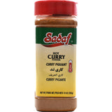 Sadaf Curry Powder Hot - Curry Powder for Cooking & Food Seasoning - Kosher - 10 oz Bottle with Shaker Top