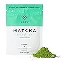 ACTA Matcha Energy Tea 40g, High Caffeine (170mg) Blend for Increased Focus & Clarity, Perfect Coffee Alternative Made with Ceremonial Grade Matcha