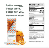 Verb Caffeinated Energy Bars Peanut Butter Cookie (26g, Pack of 16) 110-Calorie Delicious Energy Bar - Vegan Gluten Free On-the Go Snack with 80mg