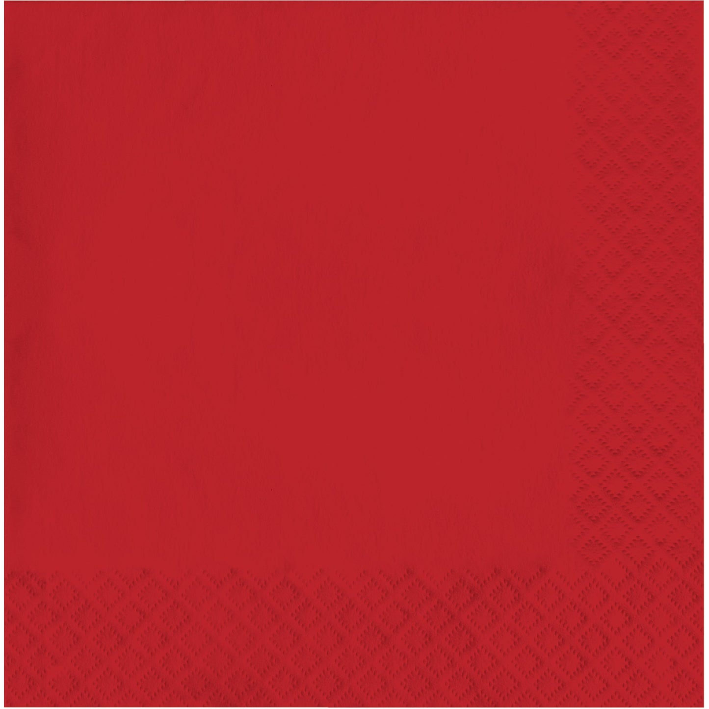Creative Converting Touch of Color 2-Ply Paper Lunch Napkins, 50-Count, Classic Red