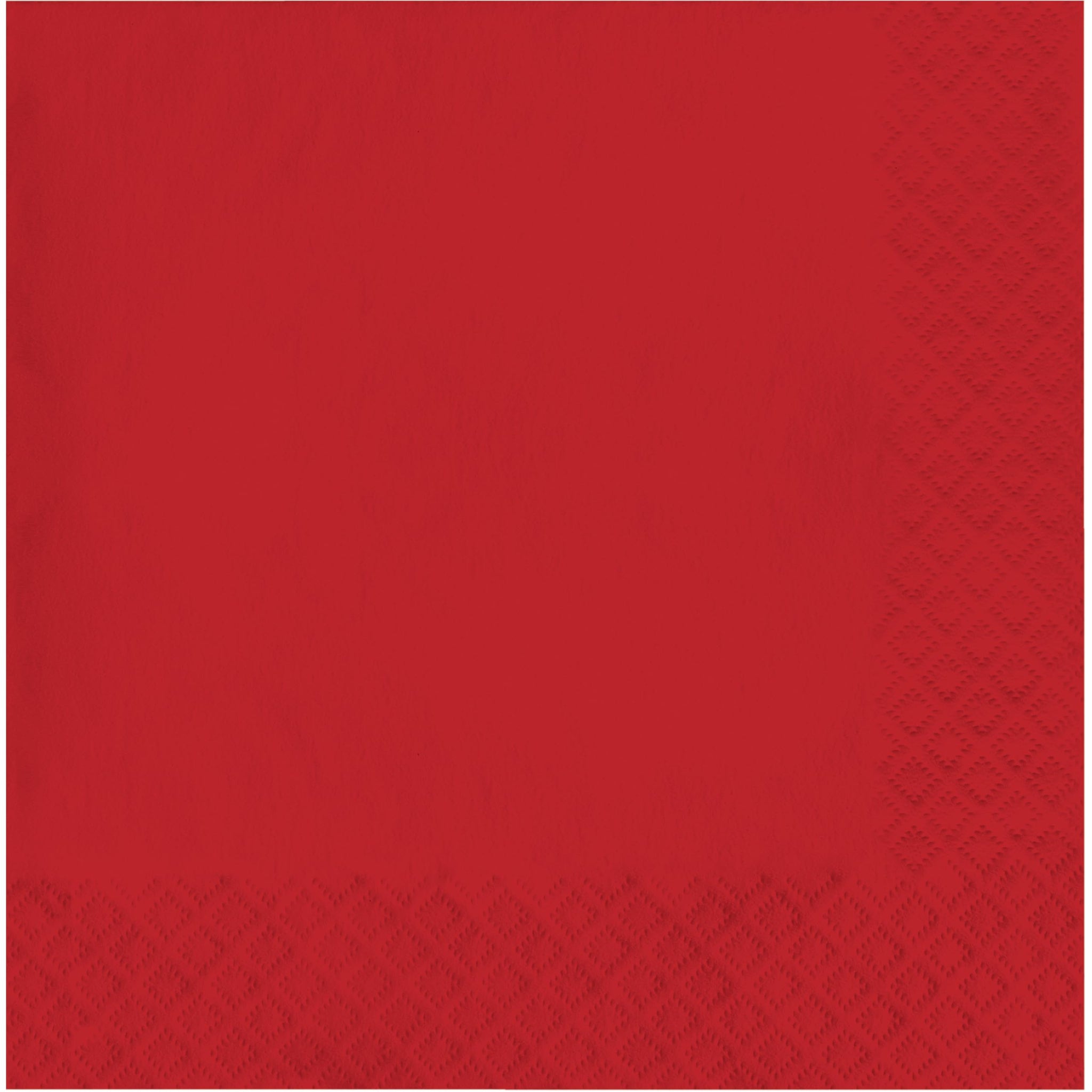 Creative Converting Touch of Color 2-Ply Paper Lunch Napkins, 50-Count, Classic Red