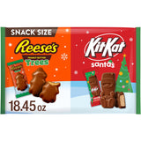KIT KAT and REESES Assorted Milk Chocolate Snack Size, Christmas Candy Bag, 18.45 oz