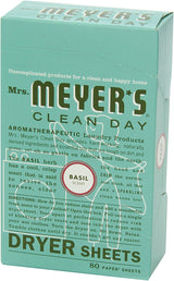 Mrs. Meyer's Clean Day Basil Scent Fabric Softener Sheets 80 oz.