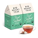 Big Heart Tea Co. Tea Bags - Royal Treatmint Lavender Mint - Certified Organic, Ayurvedic Herbal Decaf Tea in Zero Plastic Sachets - Small Batch