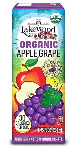LAKEWOOD Organic Apple Grape Juice 8ct, 54 FZ