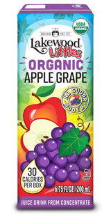 LAKEWOOD Organic Apple Grape Juice 8ct, 54 FZ