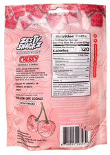 Cherry Zesty Bitez - Sour Candy Belts - Vegan Candy Strips, Super Sour Gummies - Mouth Puckering Sweet Candies for Adults & Kids - Resealable Pouch
