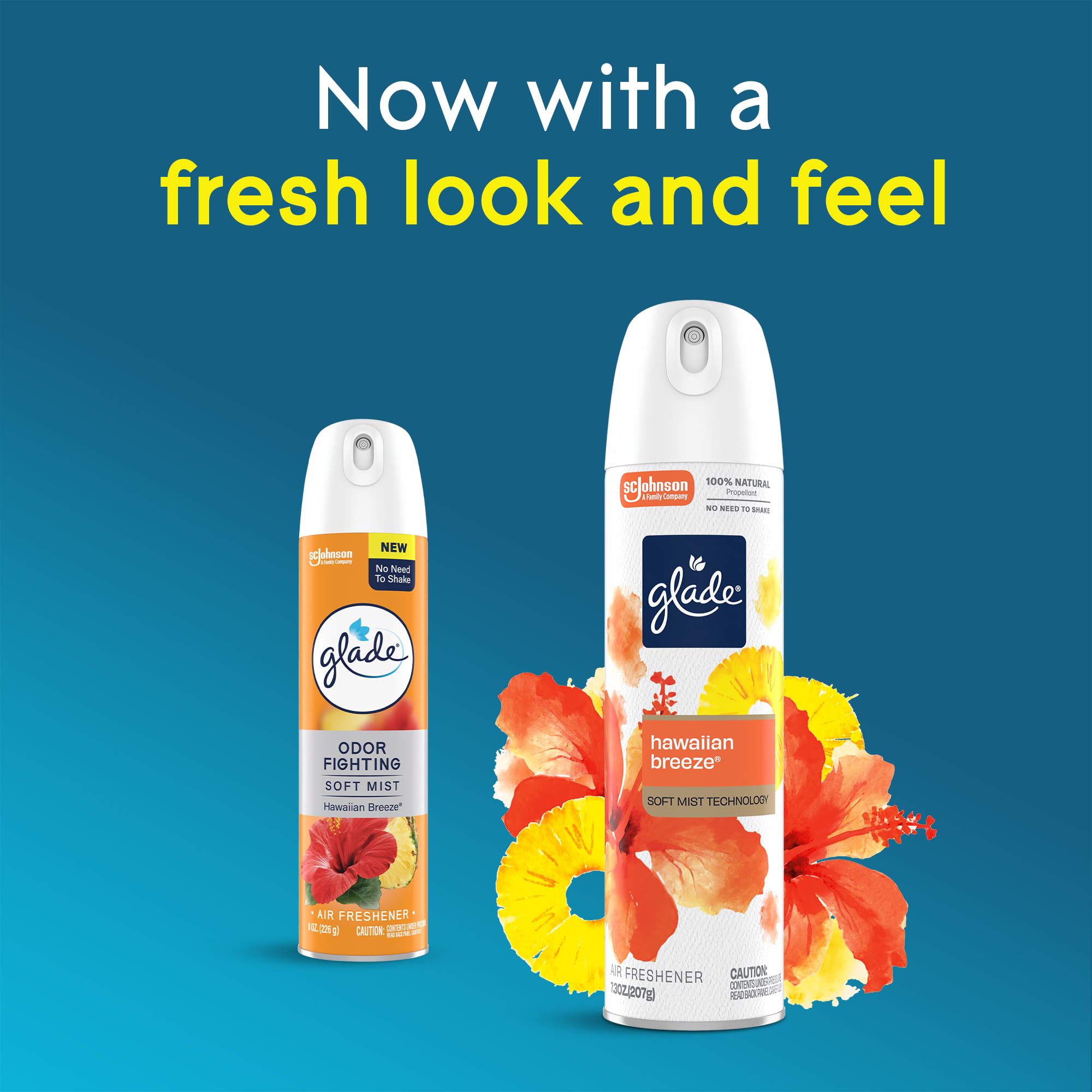 Glade Odor Fighting Soft Mist Air Freshener Room Spray, Hawaiian Breeze, 7.3oz., 1 count