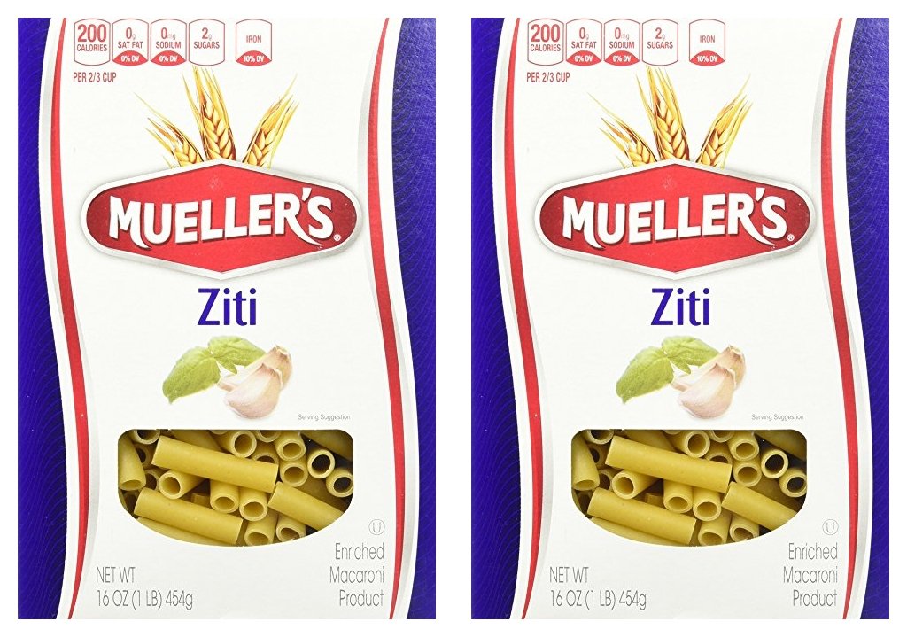 Muellers Ziti, 16 Ounce (Pack of 2)