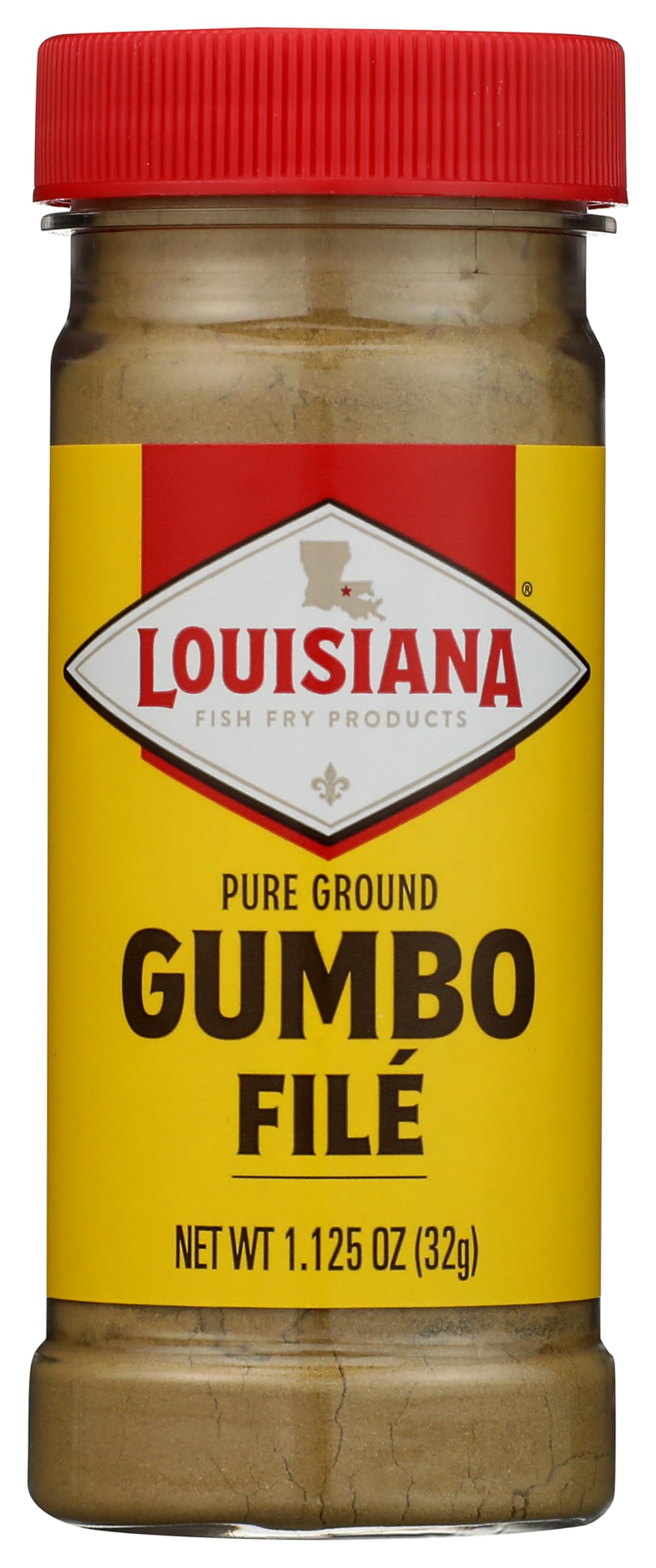 Louisiana Fish Fry Gumbo File 1.125oz (Pack of 1) - Authentic Louisiana-Style Gumbo Thickener - Made From Dried Sassafras Leaves