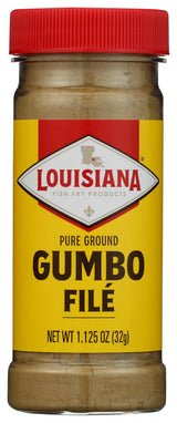 Louisiana Fish Fry Gumbo File 1.125oz (Pack of 1) - Authentic Louisiana-Style Gumbo Thickener - Made From Dried Sassafras Leaves