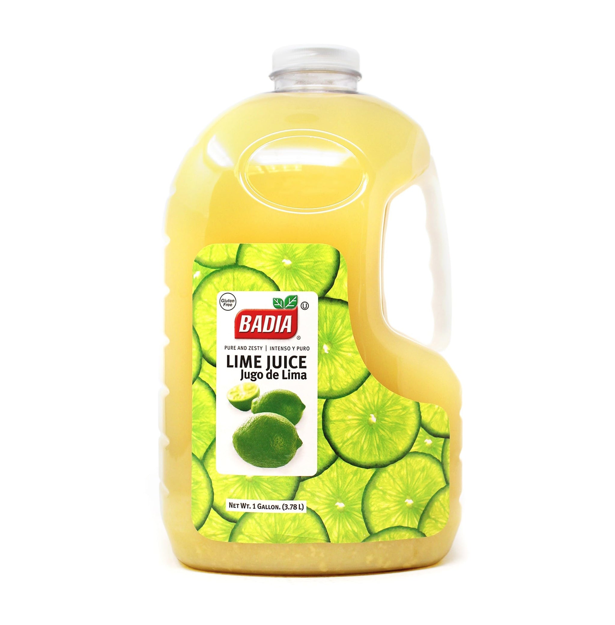 Badia Lime Juice 128 fl oz - Tangy Citrus Flavor from Real Limes, for Cooking, Cocktails, Dressings, Marinades & Beverages