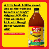 Bragg Organic Apple Cider Vinegar Honey Cayenne Wellness Cleanse with the Mother - 32 fl oz - Raw and Unfiltered