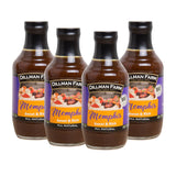 Dillman Farm Memphis All Natural Barbecue Sauce, Sweet & Rich - Gluten-Free, Non-GMO, Eco-Friendly Vegan, Kosher, Preservative Free, Corn Syrup Free