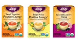 Yogi Tea - Morning Energy Variety Pack (3 Pack) Includes Peach Bergamot Bright Day, Sweet Tangerine Positive Energy, Spiced Blackberry Focus - 48