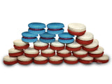Macaron Cookies Gift Box of 36 - The American Flag French Macarons, Gourmet Cookie Gift Box, Macaroon