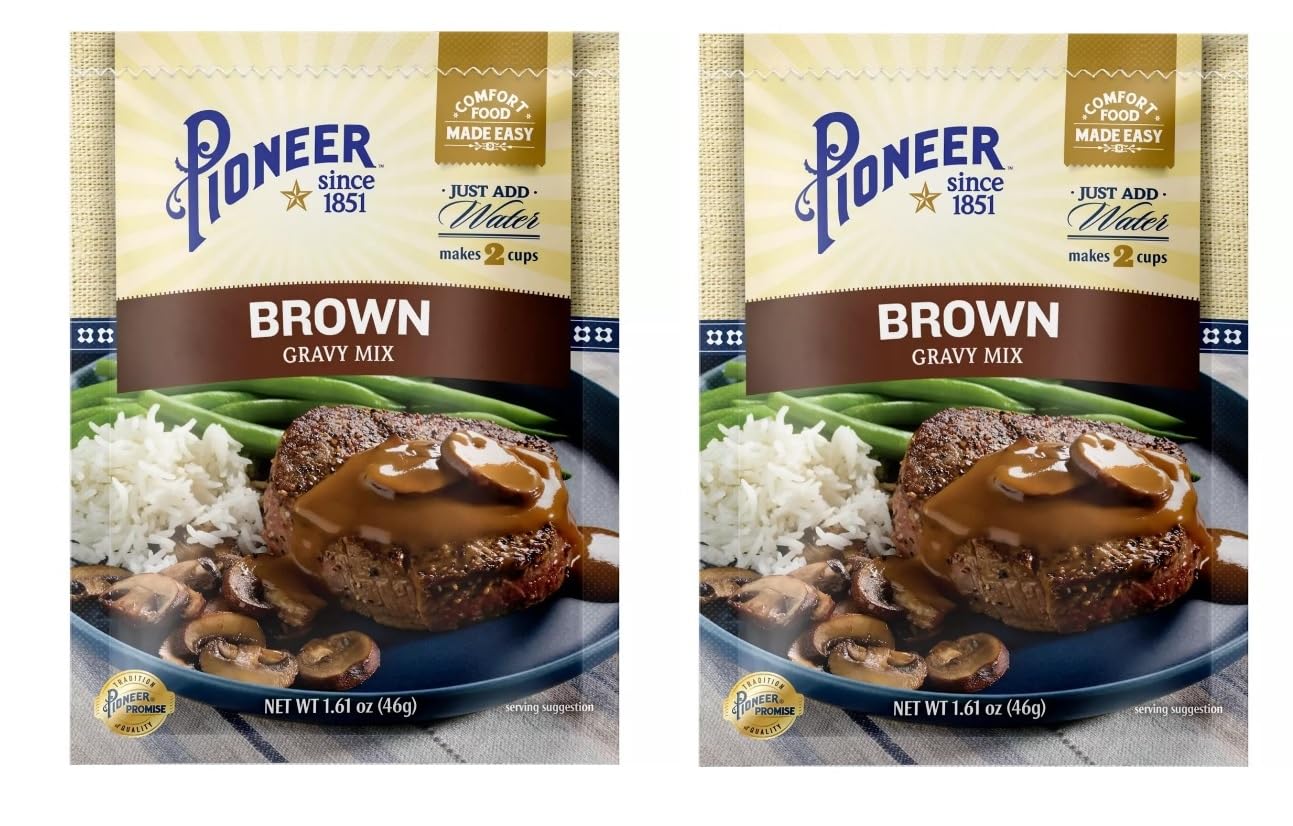 Pioneer Gravy & Seasoning Mixes - 2 packages (Brown 1.61oz)