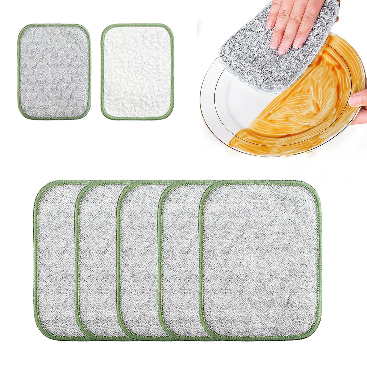 2025 New Multipurpose Wire Dishwashing Rags, Non-Scratch Wire Dishcloth, Reusable Wire Dishwashing Rags for Wet and Dry, for Kitchen, Sinks, Pots