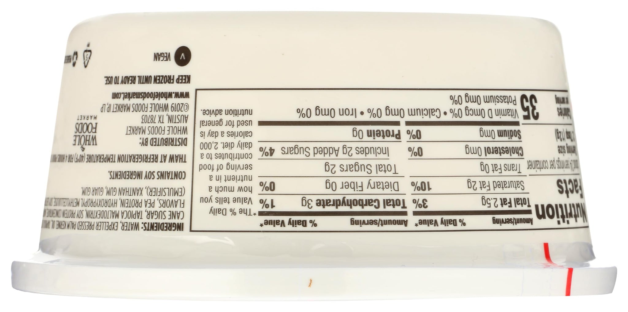 365 By Whole Foods Market, Whipped Topping, Plant Based Non-Dairy, 10 Ounce