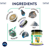 THEARG THE ARG | Pack Chickpeas Hummus with Pistachios + Black Garlic | for Chips Crackers Bread and More | Natural Healthy Snacks