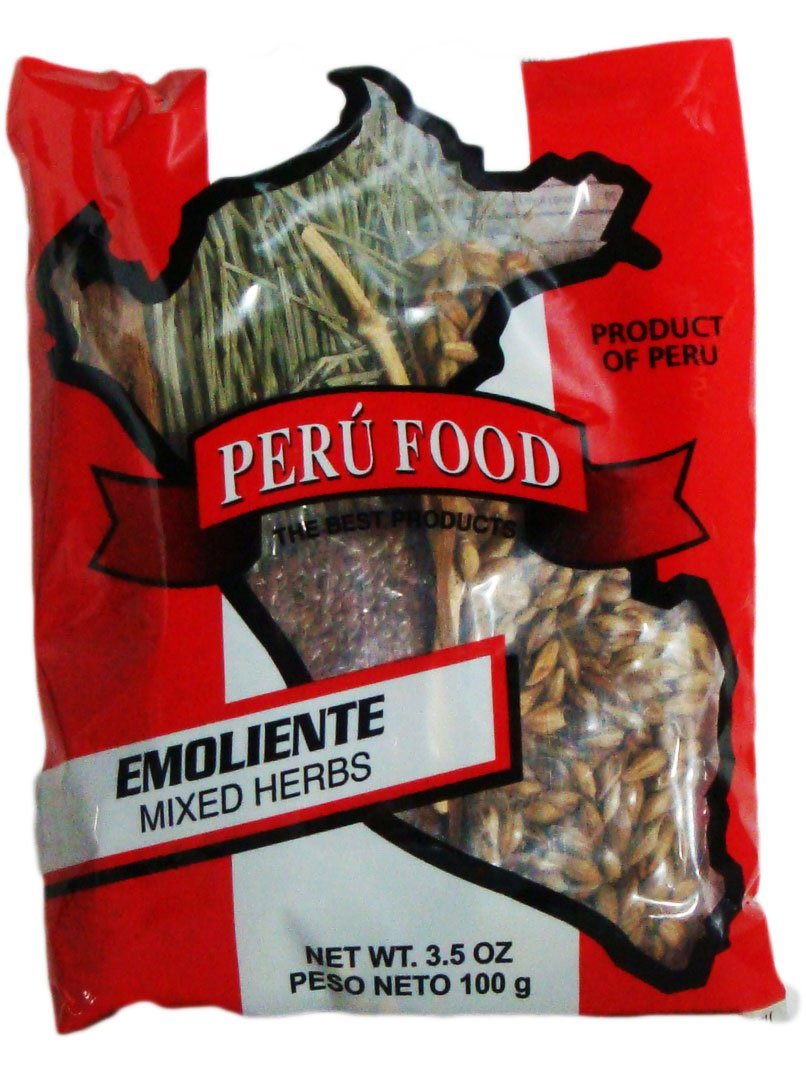 Peru Food - Emoliente - Mixed 100% Natural Herbs - 3.5 Oz - Used as a Traditional Drink
