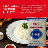 Shirakiku, Mochigome Sweet Rice | Short Grain Japanese Style Gluten-Free, Non-GMO Rice with Low Calories and Dietary Fiber | Perfect for Authentic Asian Cuisine | 2 Pound (Pack of 1)