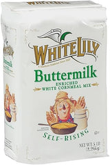 White Lily Self-Rising Buttermilk White Cornmeal Mix Enriched, 5 lb Bag