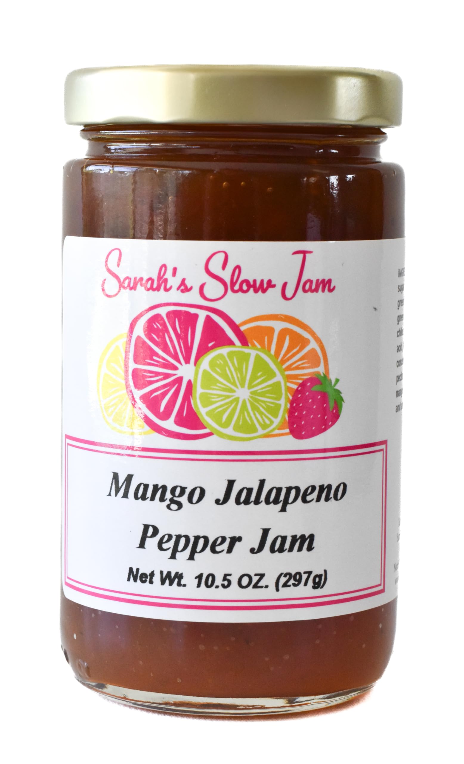 Mango Jalapeno Pepper Jam Taste the Tropics with our award-winning Mango Jalapeno Pepper Jam! No corn syrup. Vegan, plant based and delicious!