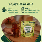 Four Sigmatic Protect Organic Herbal Tea | Immunity Tea w/Chaga & Adaptogens | Organic Chaga Tea w/Antioxidant-Rich Cherry, Elderberry & Blueberry |