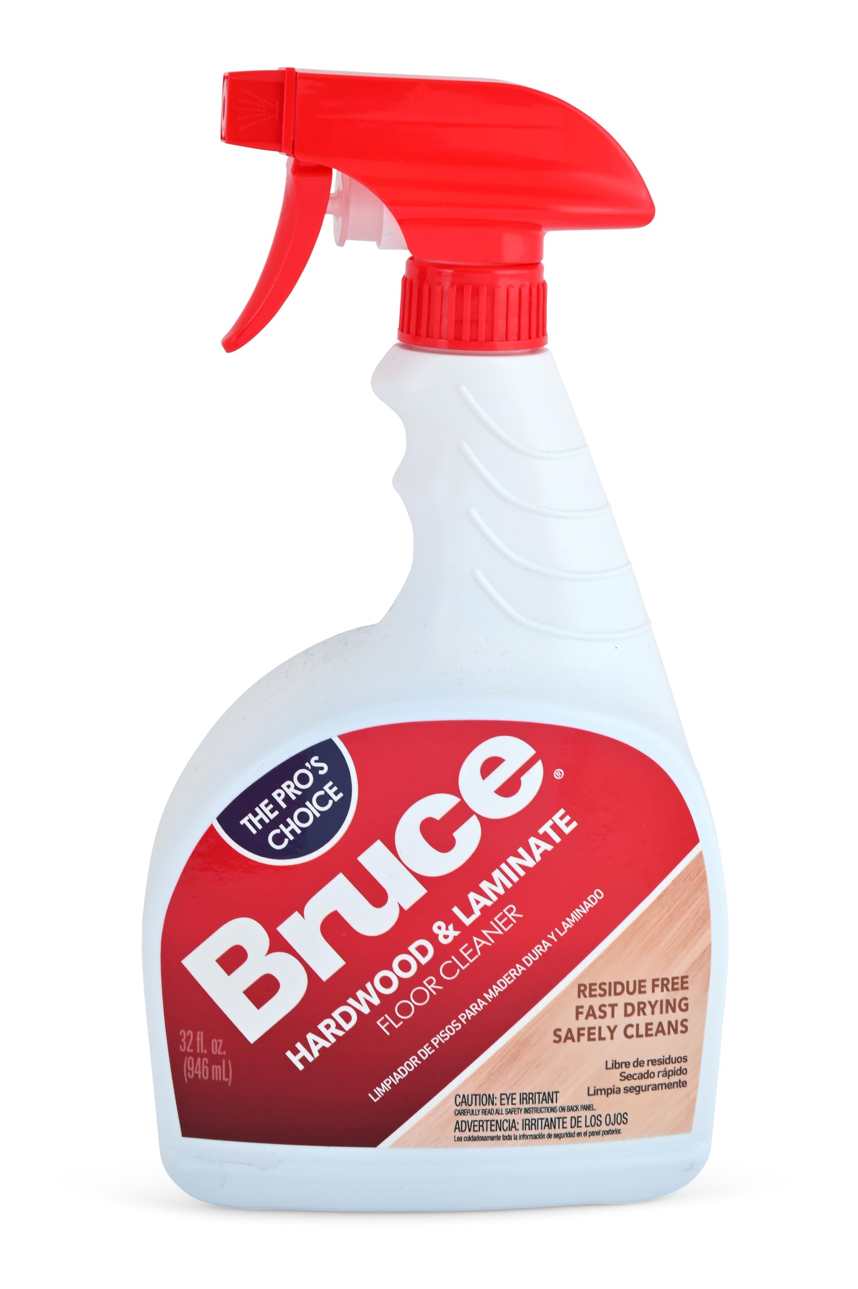 Bruce Hardwood and Laminate Floor Cleaner (2 Pack) Residue Free Floor Cleaner for Mopping, 1 32 oz Spray Bottle and 1 64 oz Refill Bottle