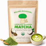 Malama Ceremonial Grade Matcha Coconut Latte Powder - Premium Japanese Matcha Green Tea Powder with Organic Lion’s Mane - Organic, Gluten-Free, Vegan