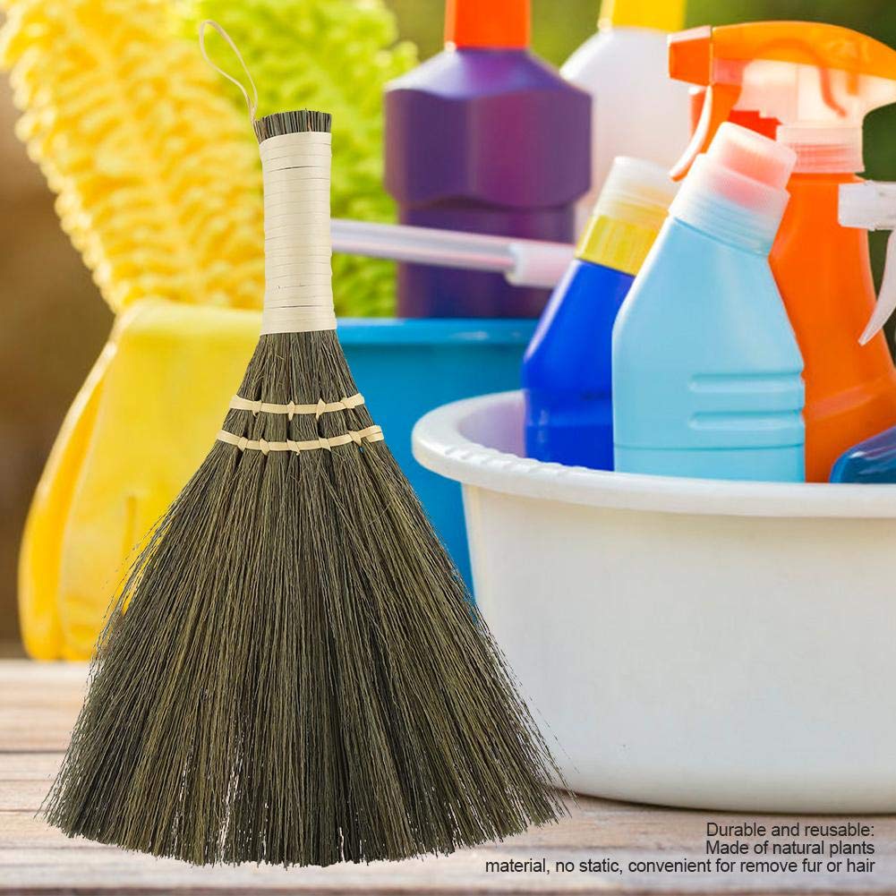 Duster, Household Manual Straw Braided Small Broom Dust Brush Delicate Duster Handmade Dust Floor Cleaning Sweeping Broom