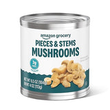 Amazon Grocery Pieces & Stems Mushrooms, Can, 4 Ounce