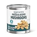 Amazon Grocery Pieces & Stems Mushrooms, Can, 4 Ounce