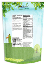 Food to Live Organic Corn Flour, 1.5 Pounds Non-GMO, Whole Grain, Finely Ground Meal, Vegan, Kosher, Bulk Yellow Milled Maize. Great for Cooking