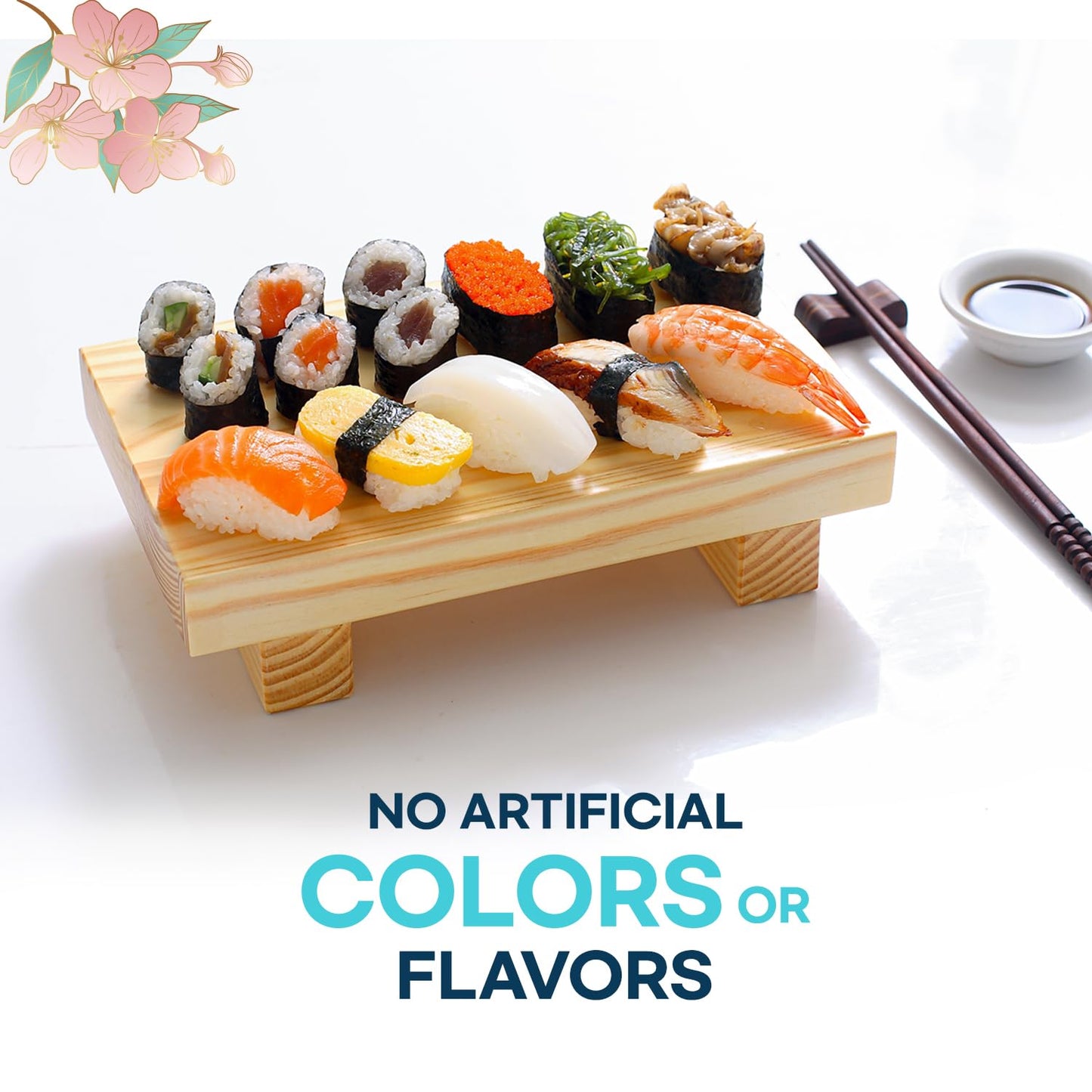 Blue Ocean Sushi Nori Seaweed Sheets Full Sheets 100 sheets 280Gram(2-pack of 50 Full Sheets 140g) Organic Yaki Roasted Rolls Wraps 100% Natural Laver