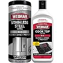 Weiman Heavy Duty Cooktop Polish & Stainless Steel Wipes - Powerful Appliance Kitchen Cleaning Kit - Packaging May Vary