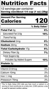 Milk & Honey Granola, Chocolate Banana Mix, Non-GMO Project Verified, Women-Owned Company, 12 Ounces (Pack of 6)