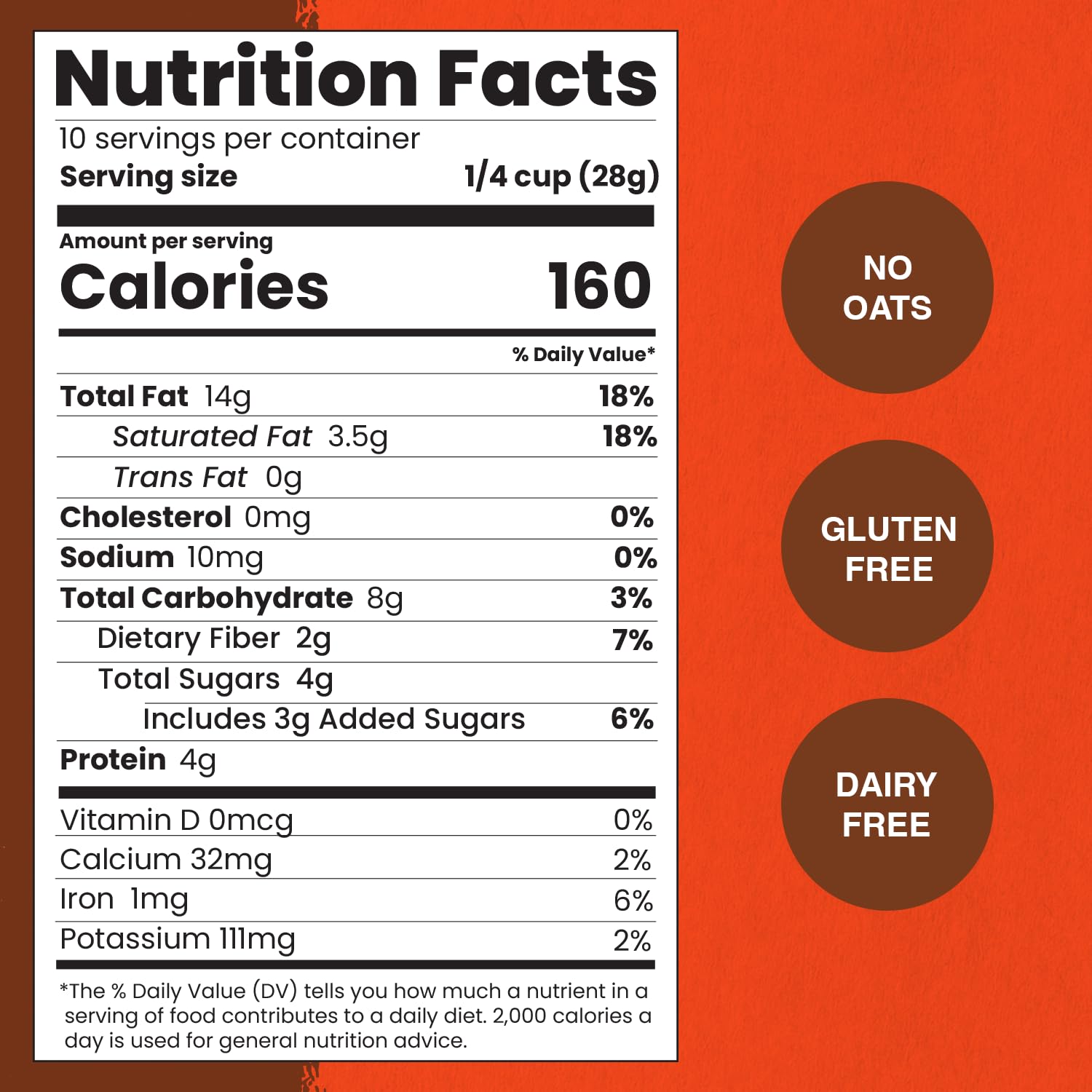 Paleonola Maple Pancake Grain Free Granola, 10 Oz Resealable Bag (Pack of 1) - Grainless Paleo Granola Blended w/Organic Maple Syrup, Almonds