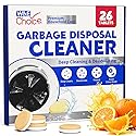 W&E Choice Garbage Disposal Cleaner and Deodorizer Tablets - 26 Pack, Powerful XXL Foaming Tablets, Citrus Scent Sink Cleaner and Deodorizer, Septic