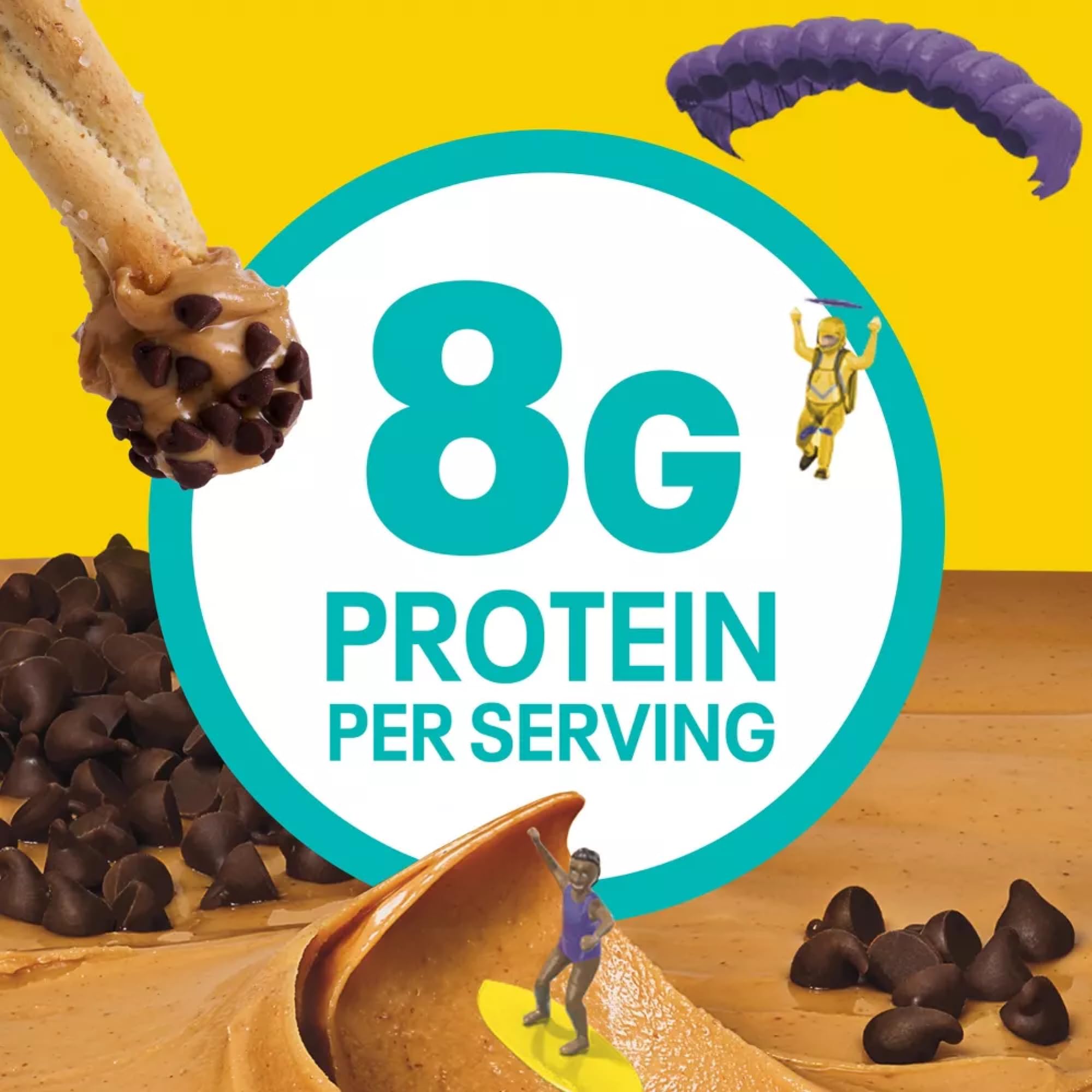 Salutem Vita - Dunkables Pretzel with Peanut Butter and Chocolate Chips, 2oz, Gift Set - Pack of 4