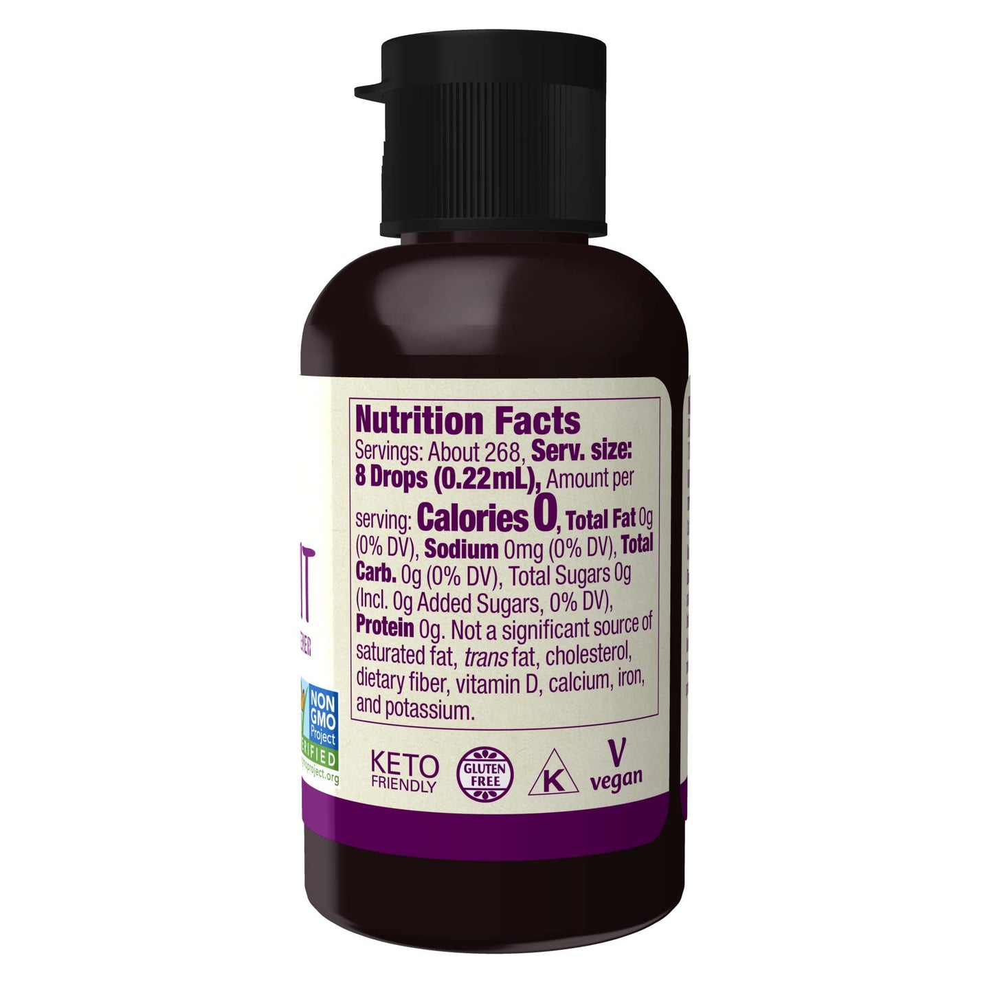 NOW Foods, Certified Organic Monk Fruit Liquid, Zero-Calorie Liquid Sweetener, Non-GMO, Low Glycemic Impact, 2-Ounce
