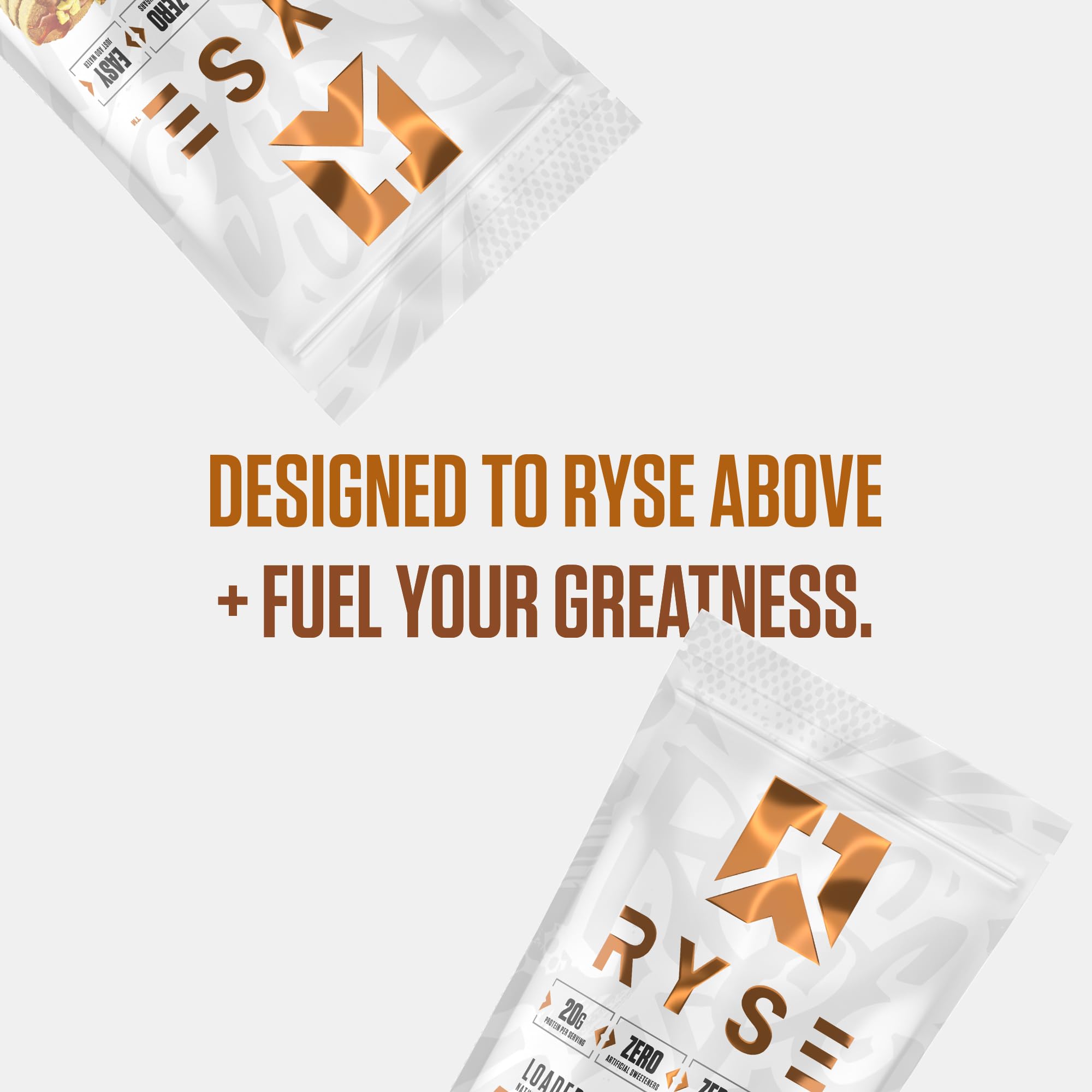 RYSE Loaded Protein Pancake & Waffle Mix - Buttermilk - Naturally Sweetened Breakfast with 21g Protein, 3g MCTs and 2g Fiber - No Added Sugar - High Protein Snack for Clean Energy - 6 Servings