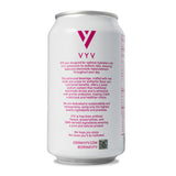 VYV Sparkling Strawberry Lime Hydration - Electrolytes + 5g Prebiotic Fiber, 1g Sugar, Real Juice, Non-GMO, Gluten Free, Plant-Based - 12 fl oz Cans