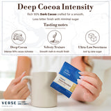 Verse 90% Dark Chocolate Squares - Gluten Free, Keto, Low Sugar Snack - Creamy Dark Cocoa - Only 1g Cane Sugar - Individually Wrapped, Vegan Cacao