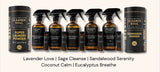 4 Refills - Natural All-Purpose Cleaner Concentrate Essential Oils, Glass Bottle, Non-Toxic, Multi-Surface (Sandalwood Serenity)
