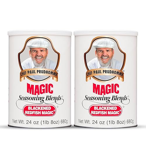 Chef Paul Blackened Redfish Magic Seasoning Blends | Cajun-Style Spices & Seasonings | Gluten-Free, No MSG, Bold Flavor | Perfect for Grilling